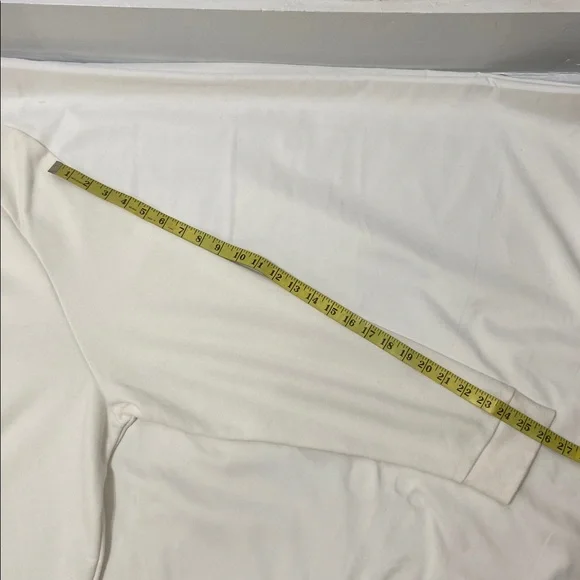 Adidas Cream , Long Sleeve Sweatshirt With Colorful Trefoil Logo.Size- XL - Picture 9 of 14